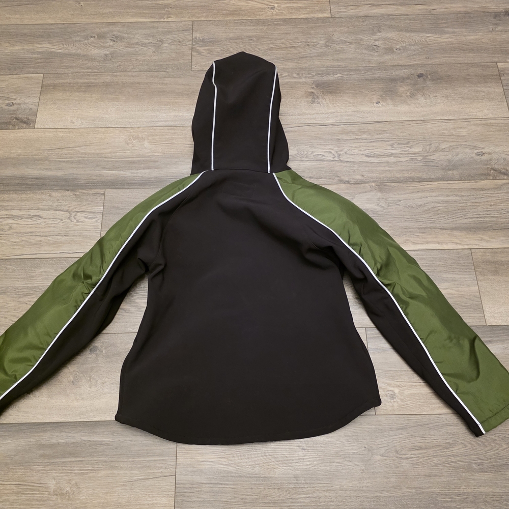 Corazzo Motorcycle Jacket Woman Large Armored Black Green Reflective Made USA - Picture 14 of 16